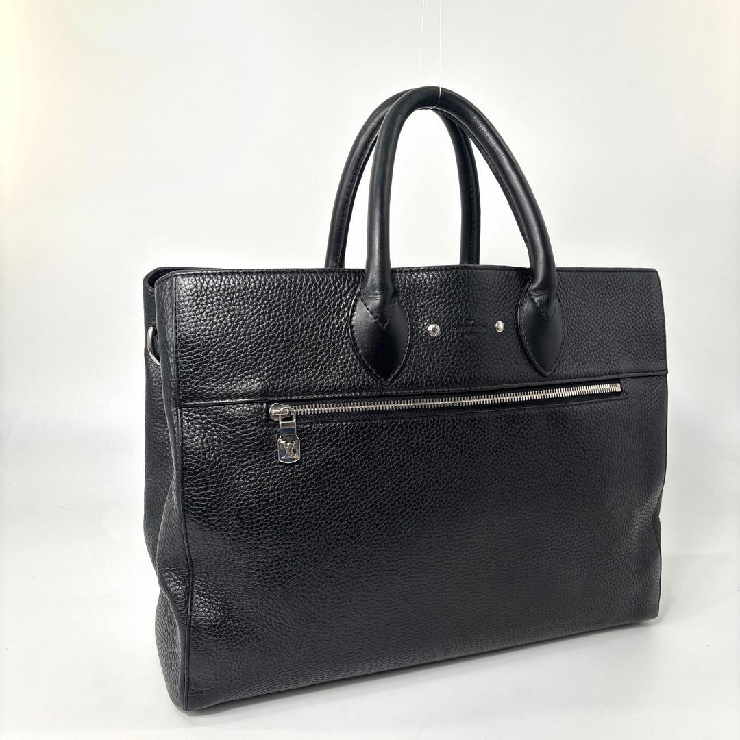 Louis Vuitton Super Taurillon Cabas Business Bag Black — view 3