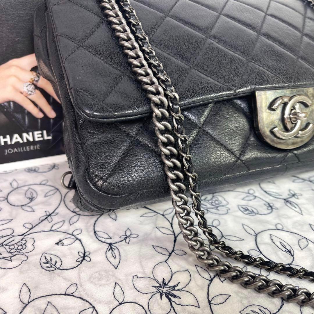 Chanel Rare Metal CC Logo Double Flap Bag Quilted — view 5