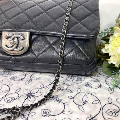 Chanel Rare Metal CC Logo Double Flap Bag Quilted — view 6