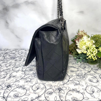 Chanel Rare Metal CC Logo Double Flap Bag Quilted — view 8
