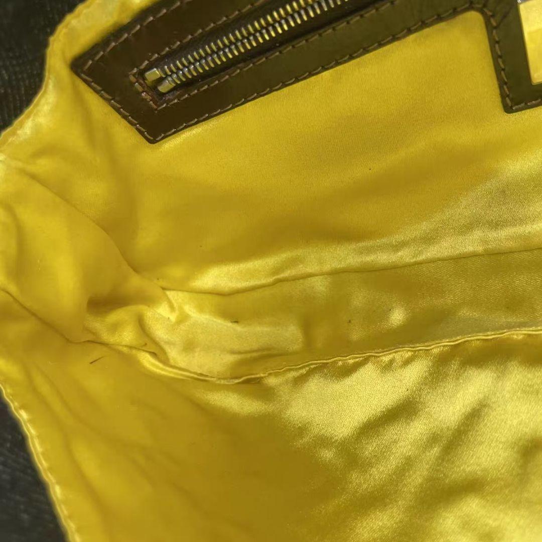 Fendi Denim Flower Embroidery Baguette Bag — view 3