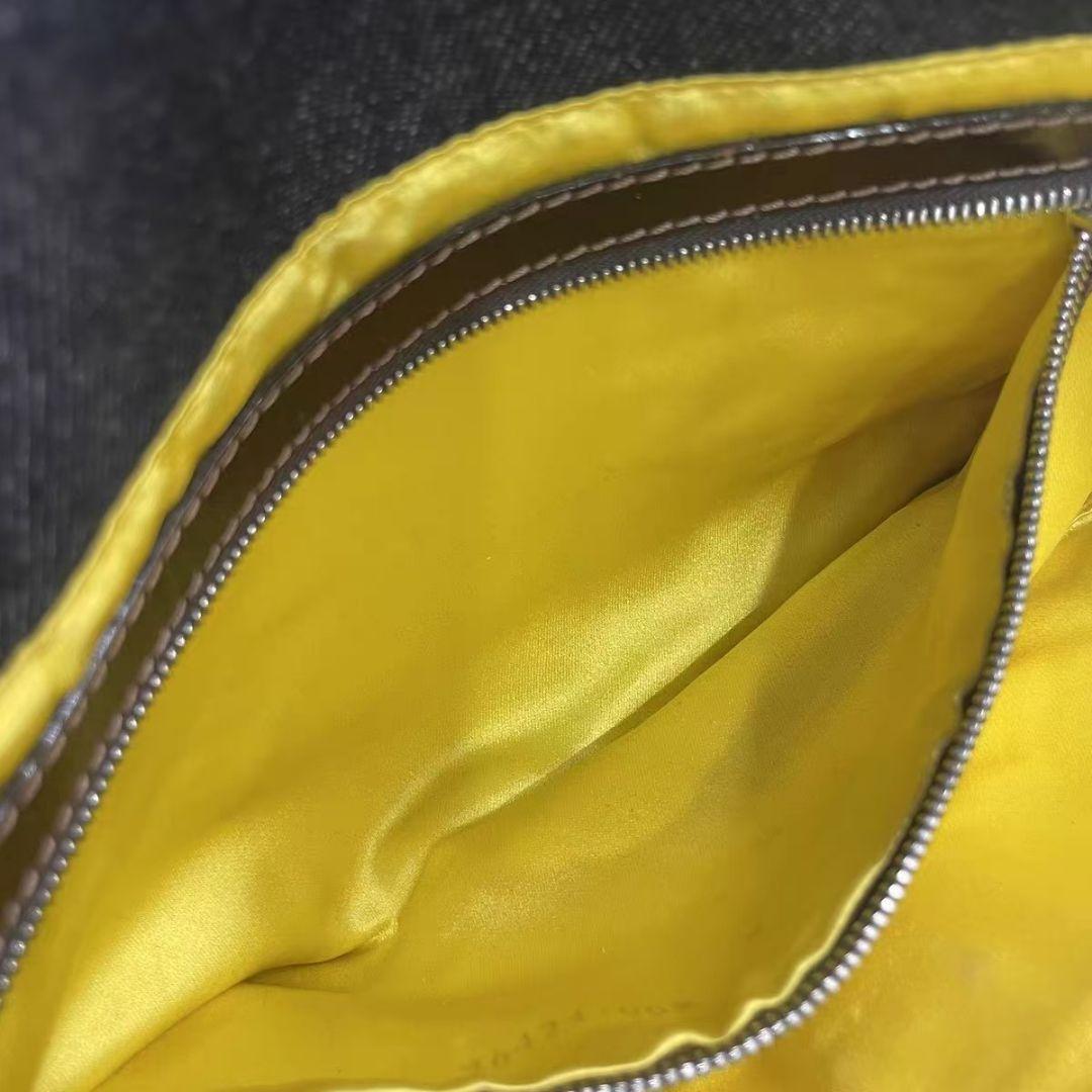 Fendi Denim Flower Embroidery Baguette Bag — view 5