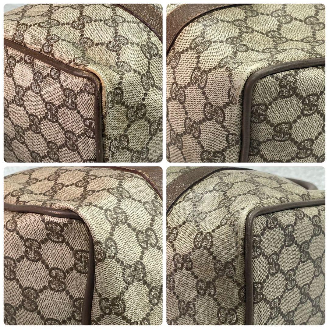 Gucci GG Sherry Line Boston Bag Brown Leather — view 9