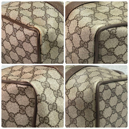 Gucci GG Sherry Line Boston Bag Brown Leather — view 9