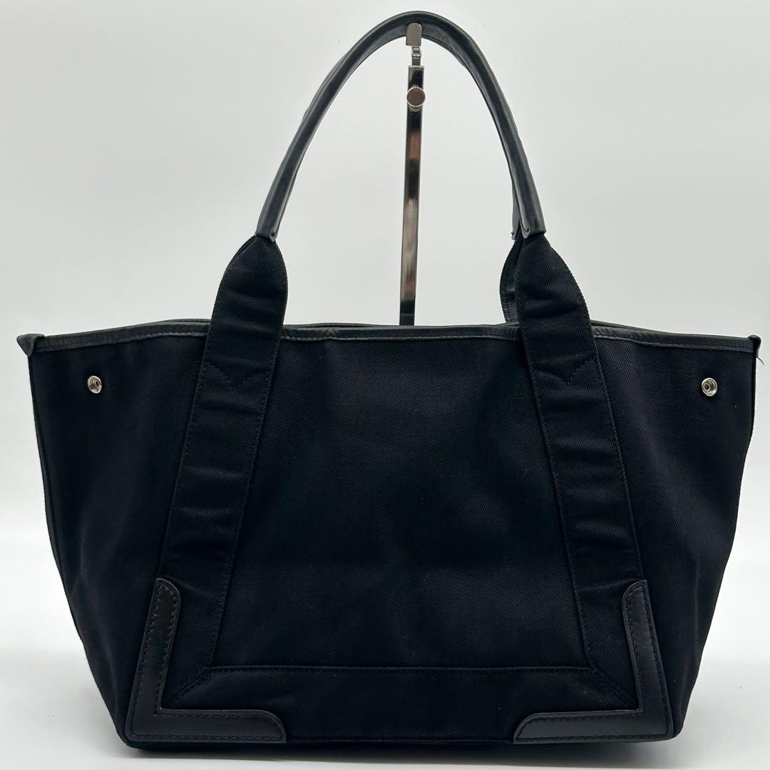 Balenciaga Navy Cabas S Everyday Canvas Leather Tote — view 4