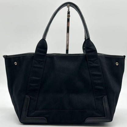 Balenciaga Navy Cabas S Everyday Canvas Leather Tote — view 4