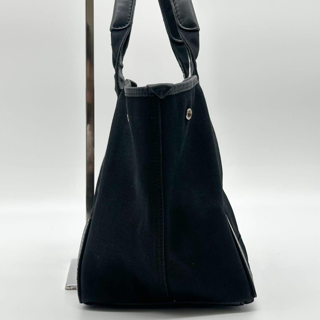 Balenciaga Navy Cabas S Everyday Canvas Leather Tote — view 7