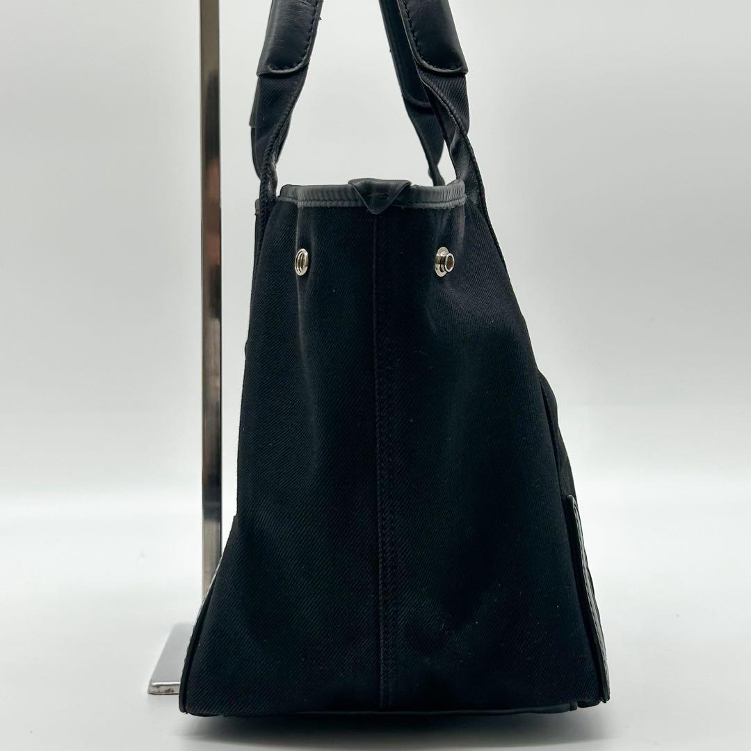 Balenciaga Navy Cabas S Everyday Canvas Leather Tote — view 8