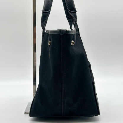 Balenciaga Navy Cabas S Everyday Canvas Leather Tote — view 8