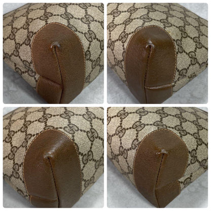 Gucci GG Clutch Brown Beige Logo Leather — view 7