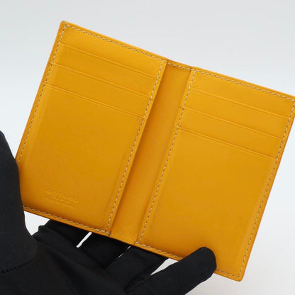 Goyard Card Case Yellow Herringbone Bifold — view 2