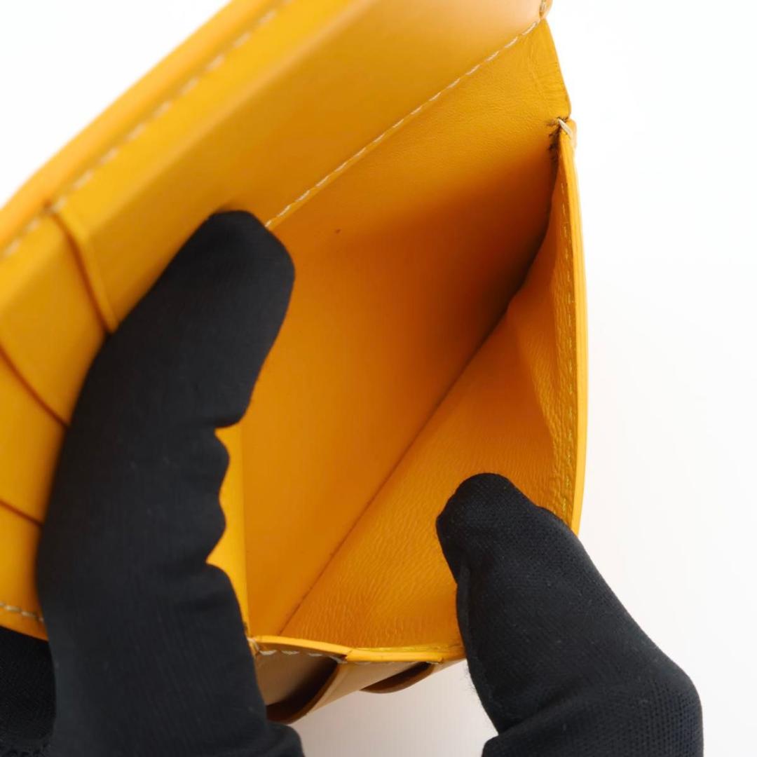 Goyard Card Case Yellow Herringbone Bifold — view 3