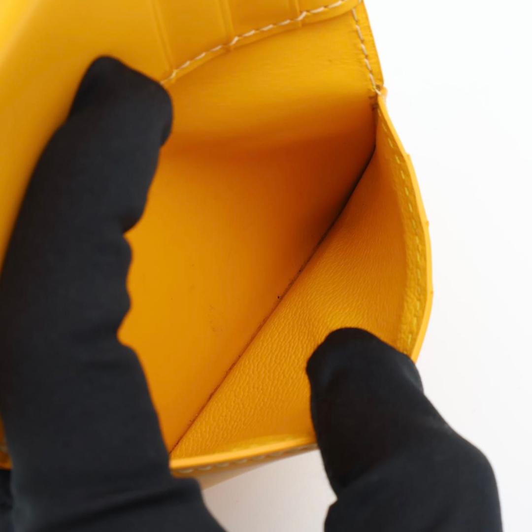 Goyard Card Case Yellow Herringbone Bifold — view 4