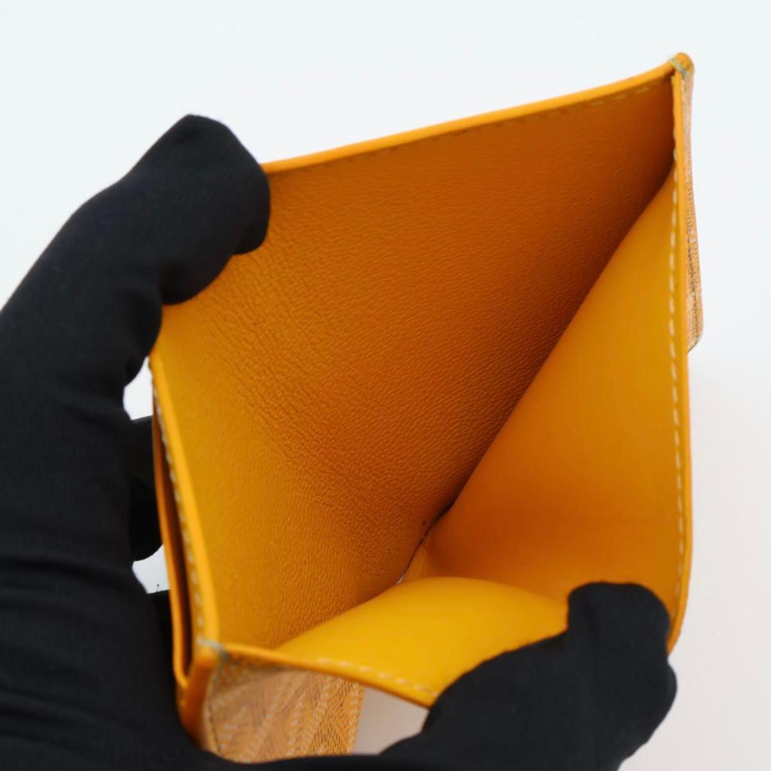 Goyard Card Case Yellow Herringbone Bifold — view 5