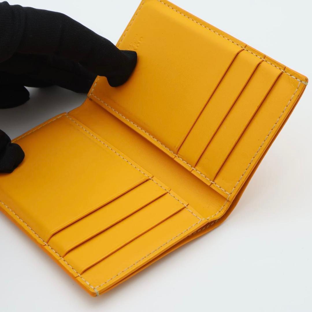 Goyard Card Case Yellow Herringbone Bifold — view 6