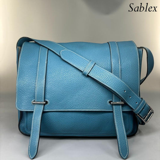 Hermes Steve Besace 35 Shoulder Bag Taurillon Clemence