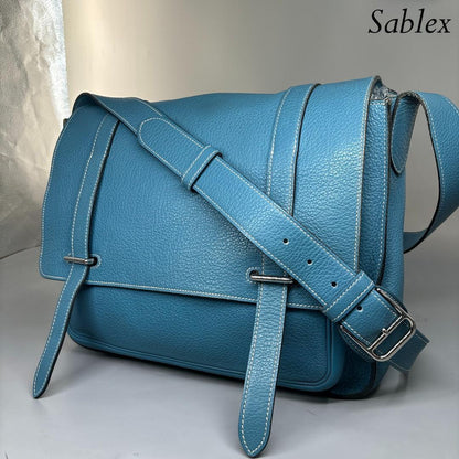 Hermes Steve Besace 35 Shoulder Bag Taurillon Clemence