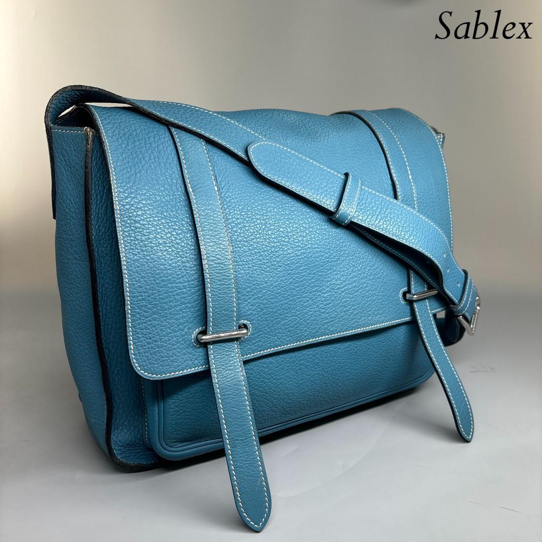 Hermes Steve Besace 35 Shoulder Bag Taurillon Clemence