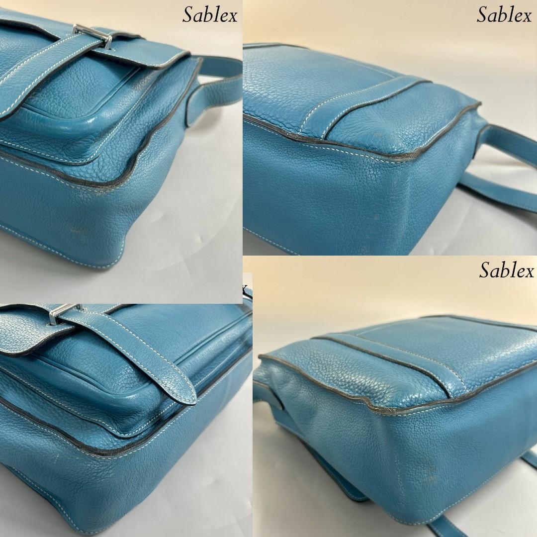 Hermes Steve Besace 35 Shoulder Bag Taurillon Clemence