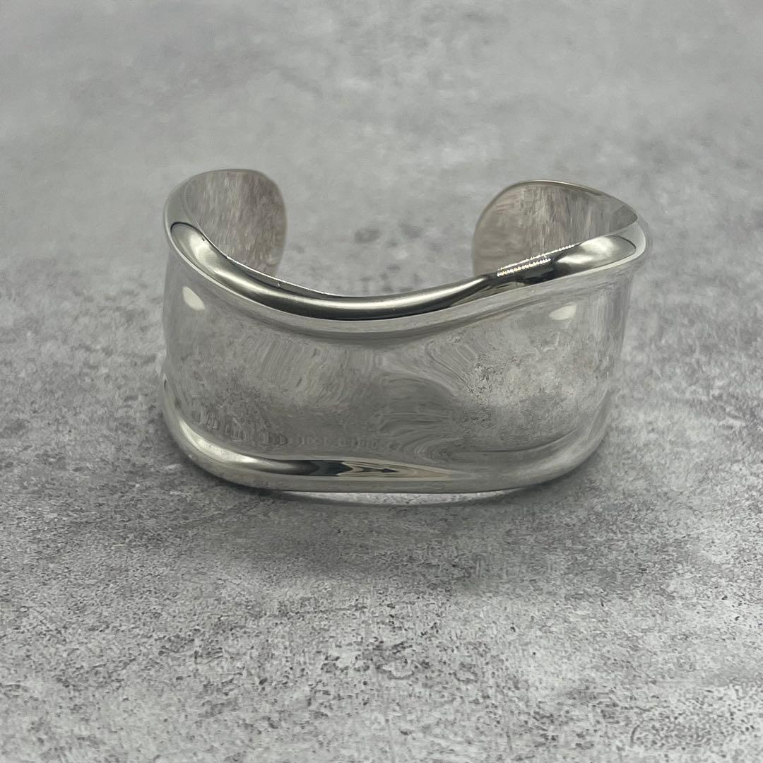 Tiffany & Co Elsa Peretti Bone Calfskin Bangle Bracelet