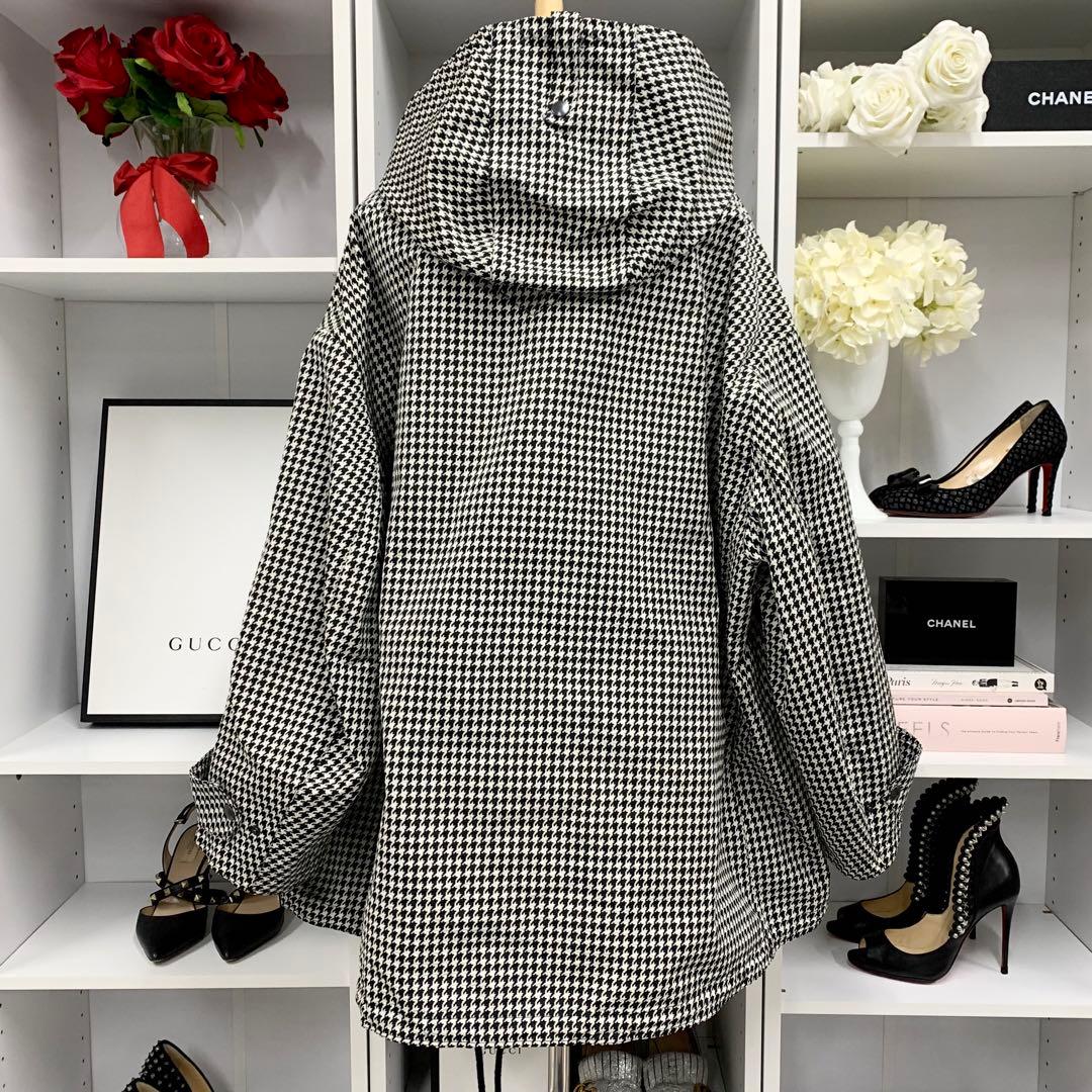 Dior Anorak Logo Zip Hoodie Houndstooth — view 3