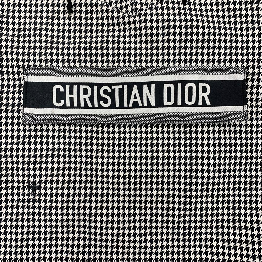Dior Anorak Logo Zip Hoodie Houndstooth — view 5