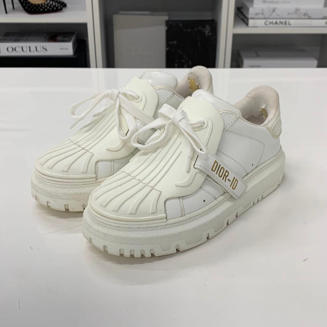 Dior Id Logo Leather Rubber Sneakers