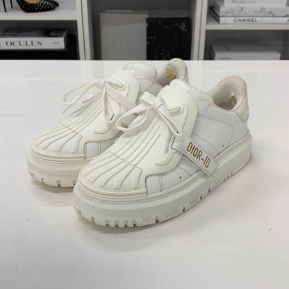 Dior Id Logo Leather Rubber Sneakers