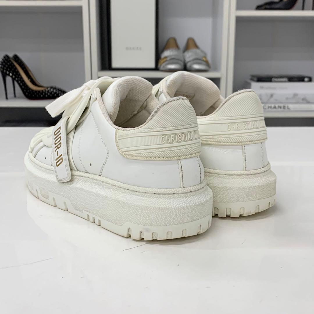 Dior Id Logo Leather Rubber Sneakers