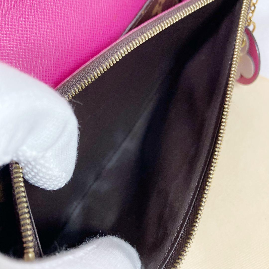 Louis Vuitton Portefeuille Emily Flower Fuchsia Long Wallet