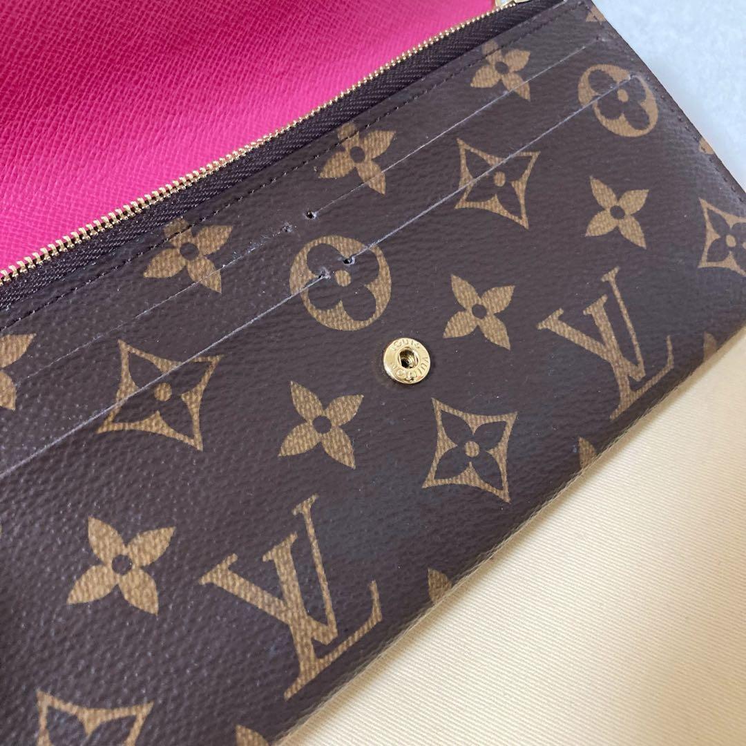 Louis Vuitton Portefeuille Emily Flower Fuchsia Long Wallet