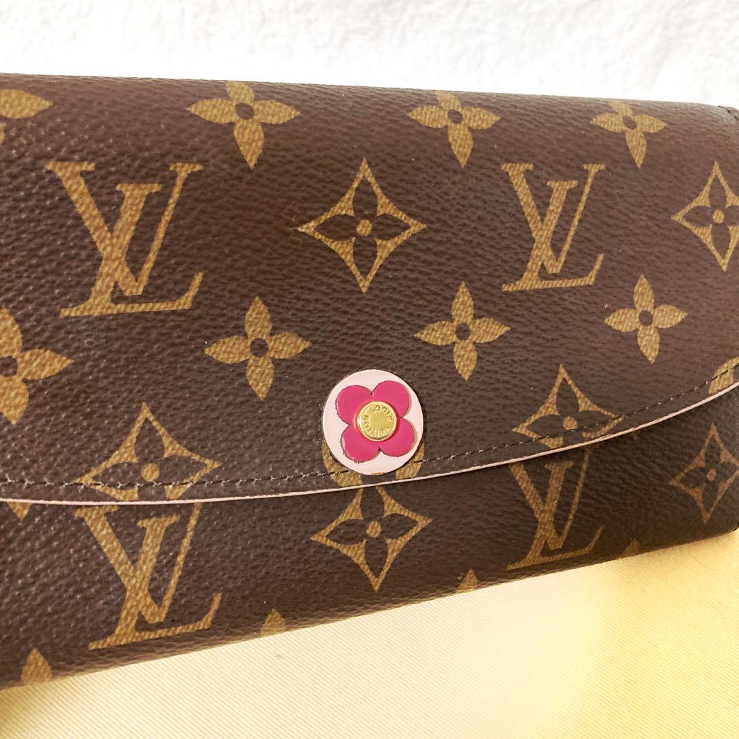 Louis Vuitton Portefeuille Emily Flower Fuchsia Long Wallet