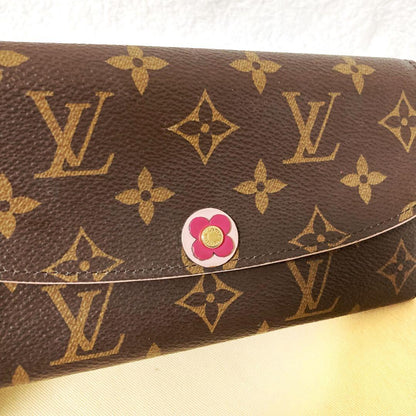 Louis Vuitton Portefeuille Emily Flower Fuchsia Long Wallet