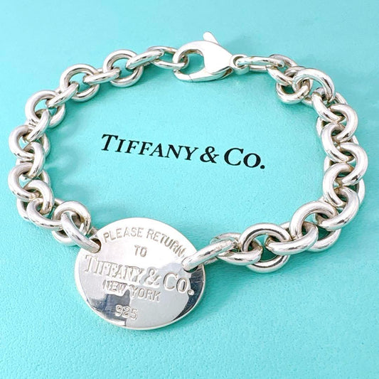 Tiffany & Co Return To Oval Bracelet In 925 Silver