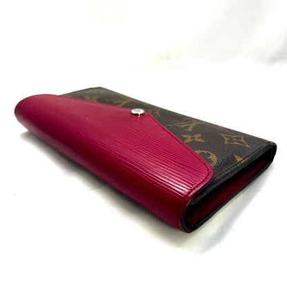 Louis Vuitton Monogram Portefeuille Marie Leron Fuchsia Wallet