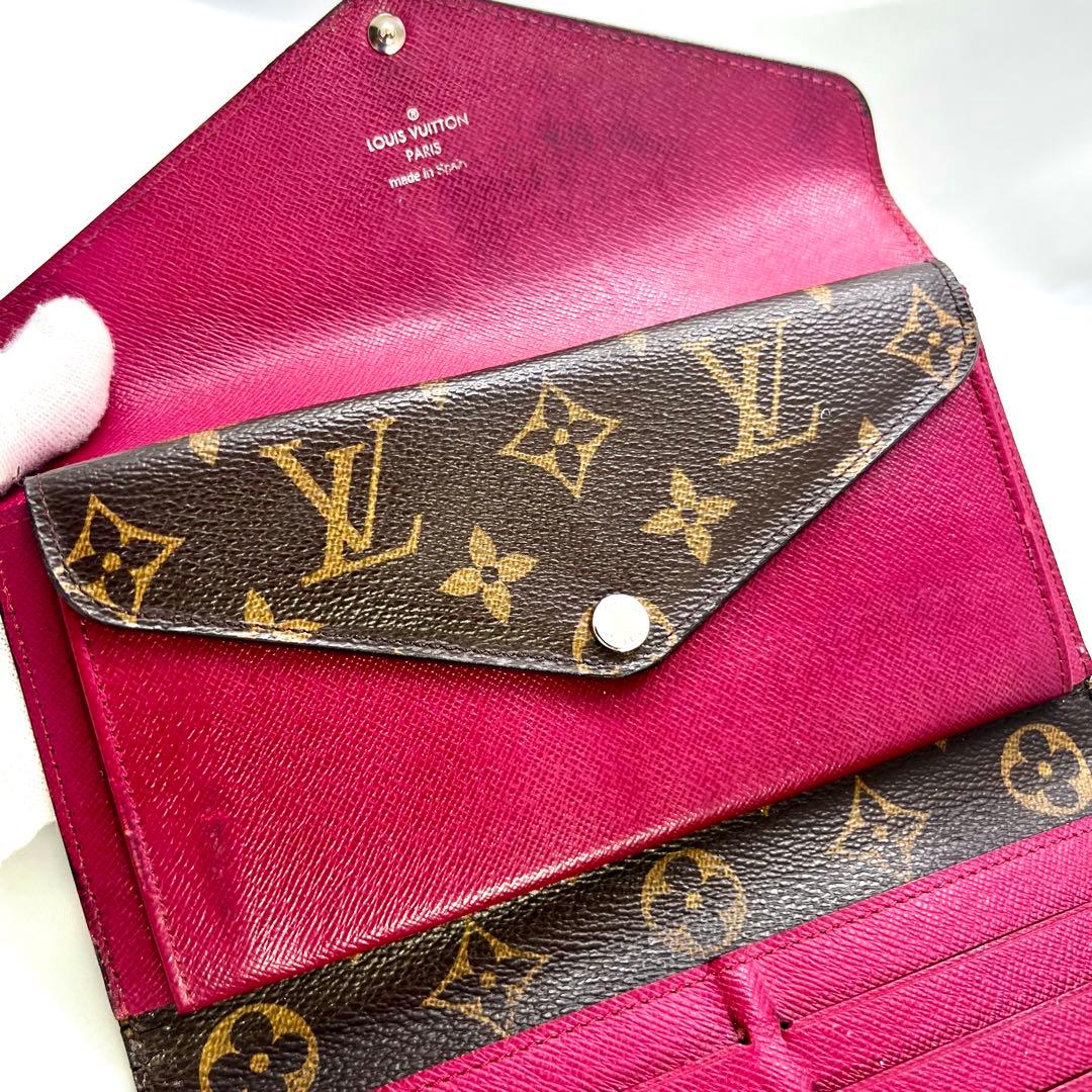 Louis Vuitton Monogram Portefeuille Marie Leron Fuchsia Wallet