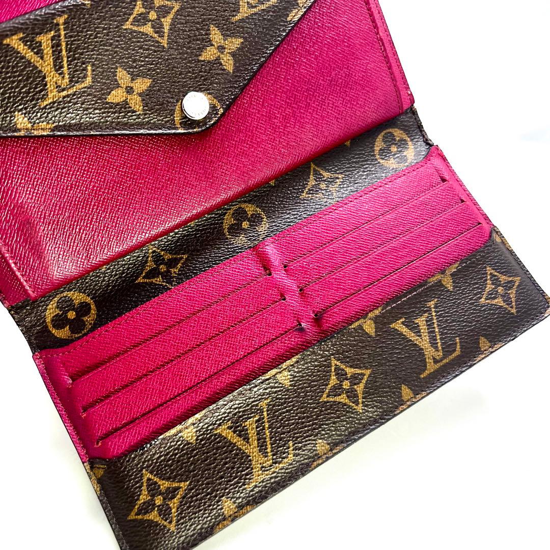Louis Vuitton Monogram Portefeuille Marie Leron Fuchsia Wallet