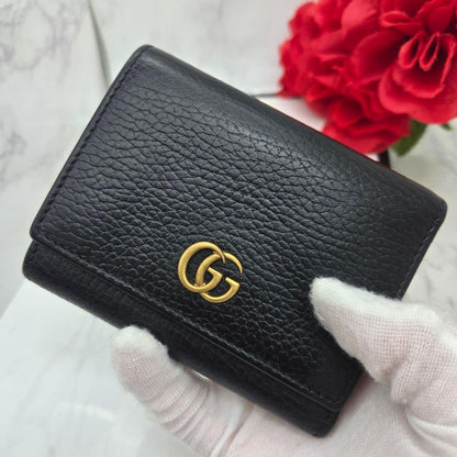 Gucci Fold Wallet GG Marmont Black — view 3