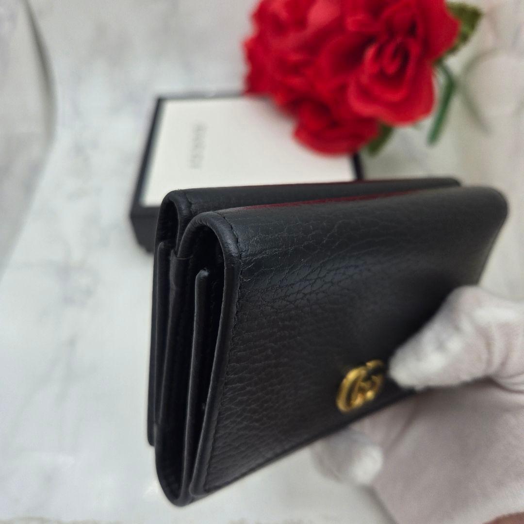 Gucci Fold Wallet GG Marmont Black — view 4