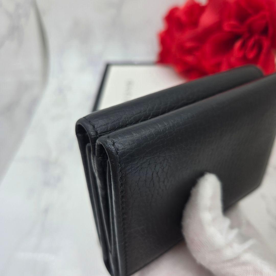 Gucci Fold Wallet GG Marmont Black — view 6