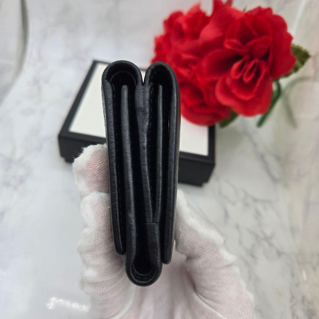 Gucci Fold Wallet GG Marmont Black — view 8