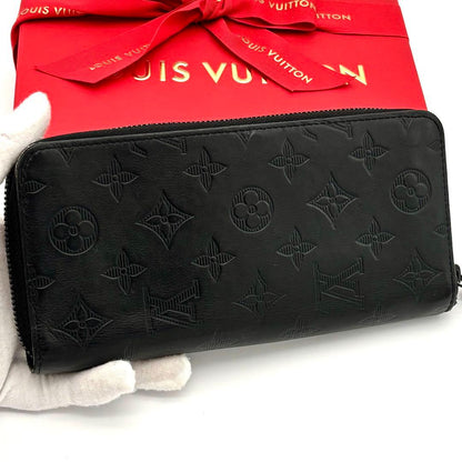 Louis Vuitton Zippy Wallet Monogram Shadow Black — view 2