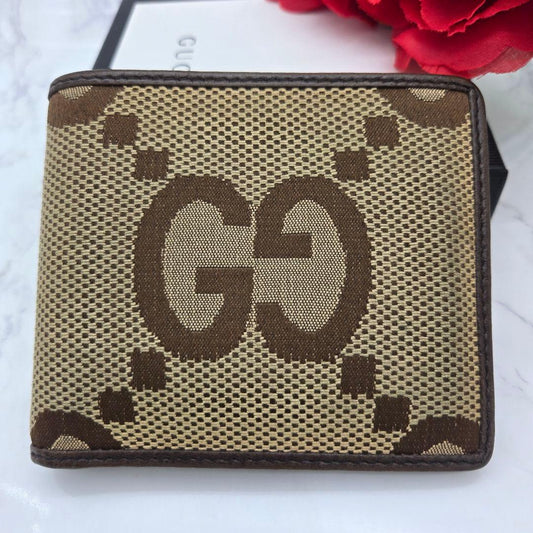 Gucci Canvas Fold Wallet Jumbo GG