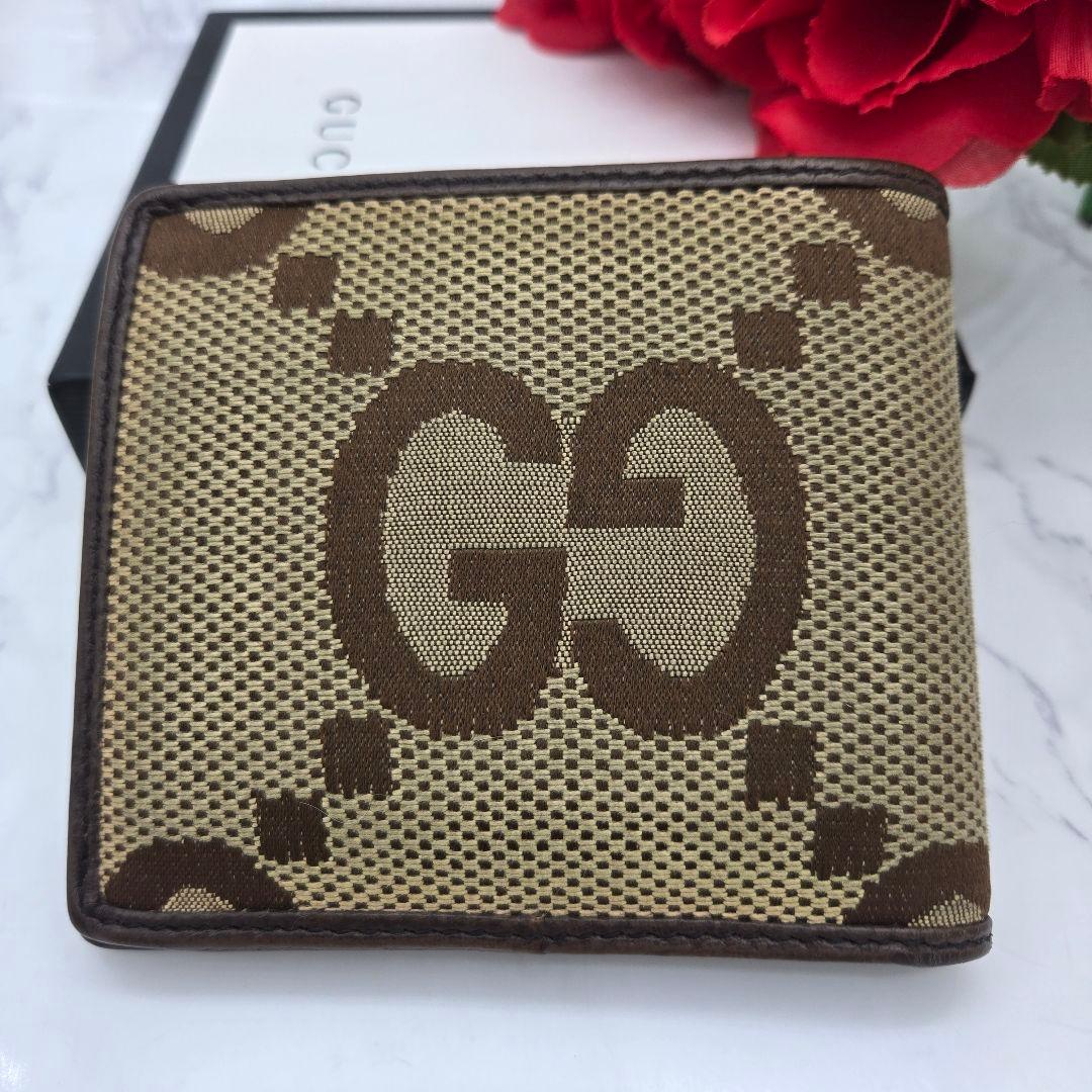 Gucci Canvas Fold Wallet Jumbo GG — view 2