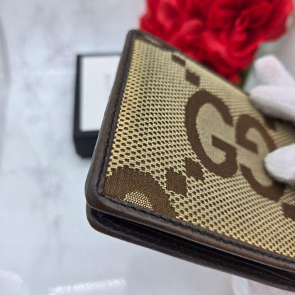 Gucci Canvas Fold Wallet Jumbo GG — view 7