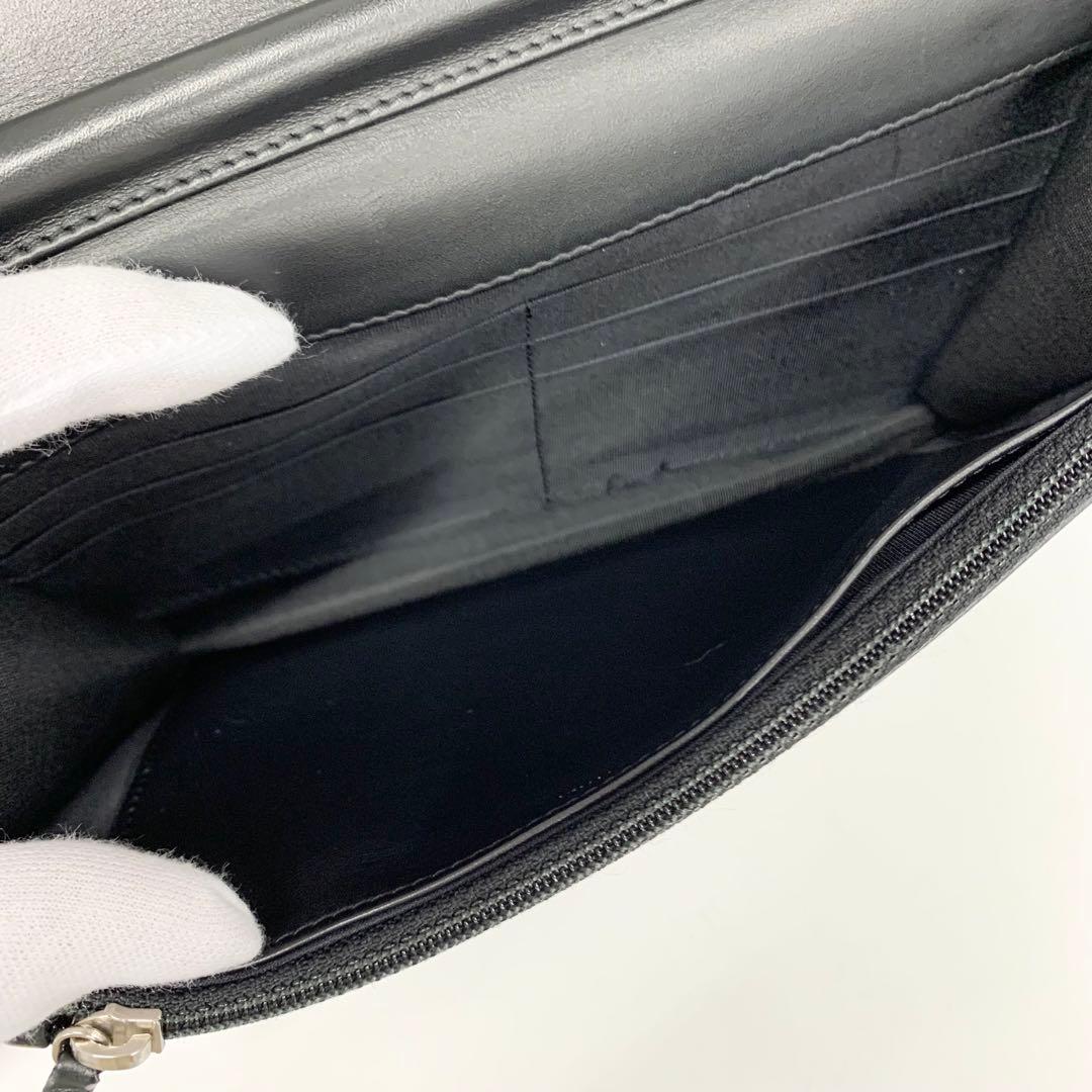 Chanel Caviar Leather CC Logo Shoulder Bag Chain Wallet — view 7