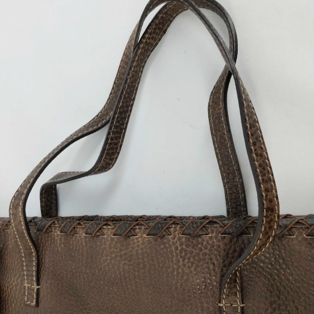 Gucci Bamboo Tassel Leather Tote Bag — view 7