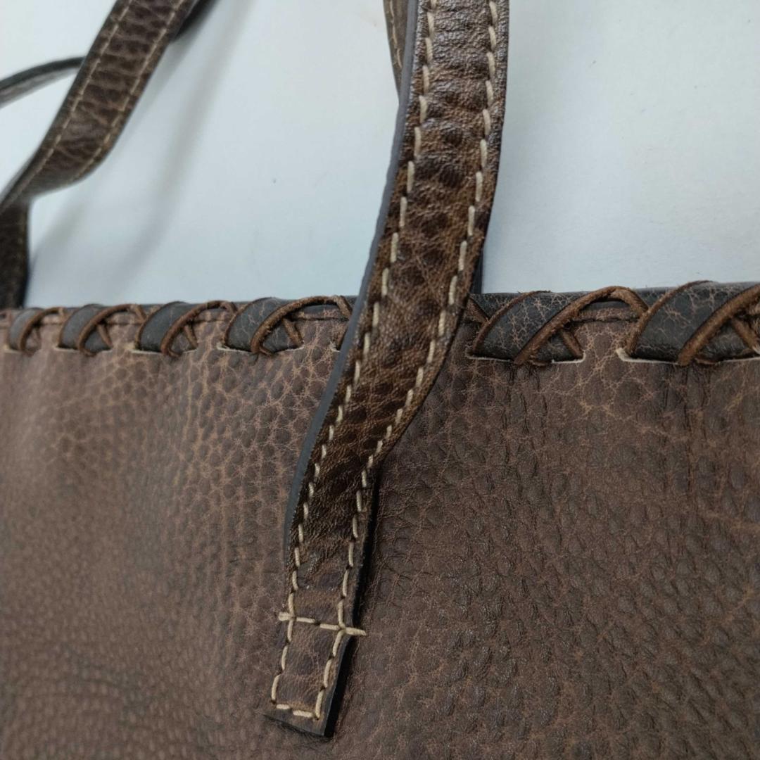 Gucci Bamboo Tassel Leather Tote Bag — view 8