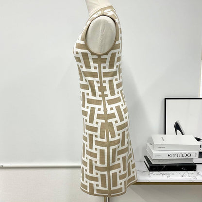 Hermes Dress Silk Mosaic Sleeveless — view 2