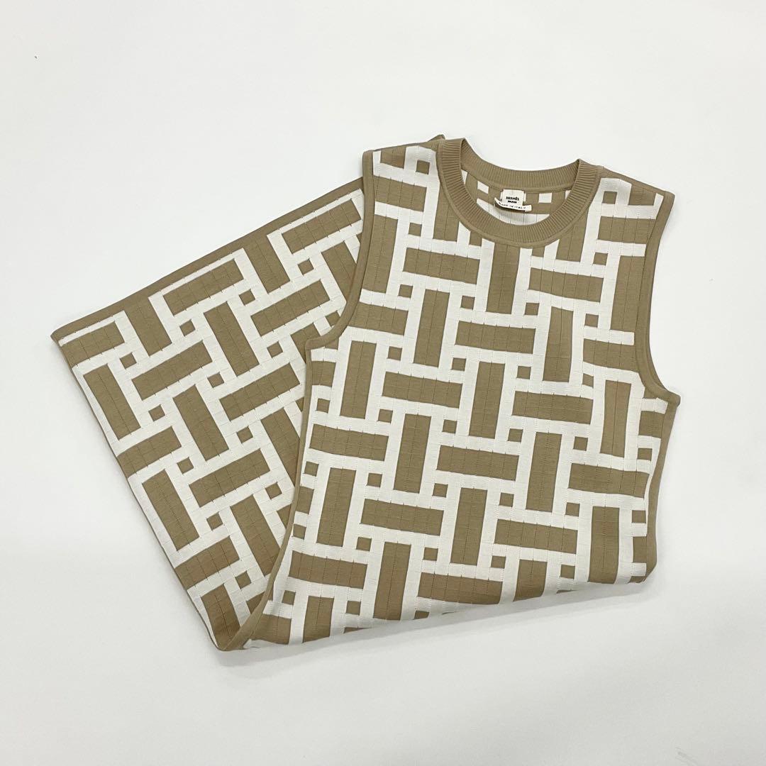 Hermes Dress Silk Mosaic Sleeveless — view 4